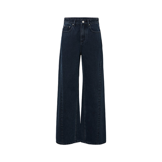Washed Wide-Leg Denim flat view