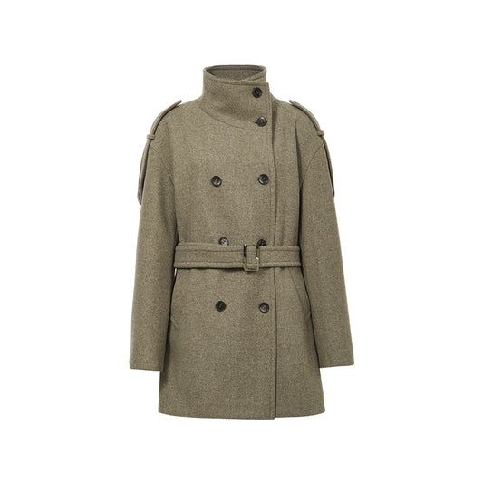 Songsheng Wan Trench Coat in Double-Face Wool Coat