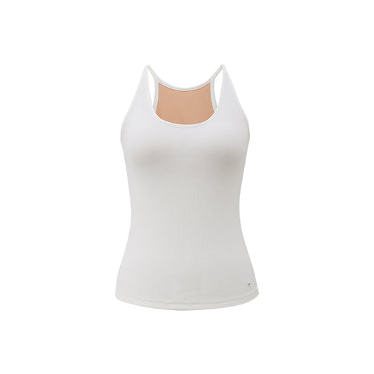 Ribbed Cotton Cami Top flat view