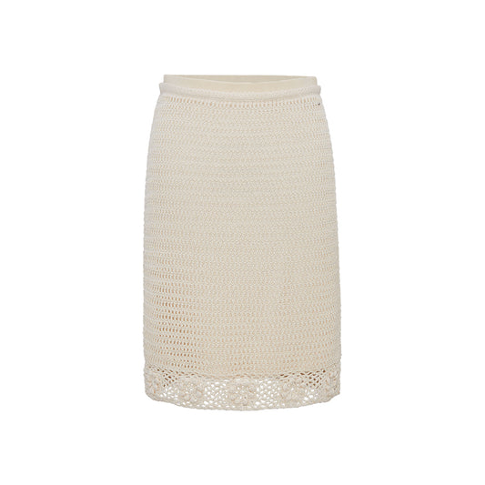 Hand-Crochet Midi Skirt flat view