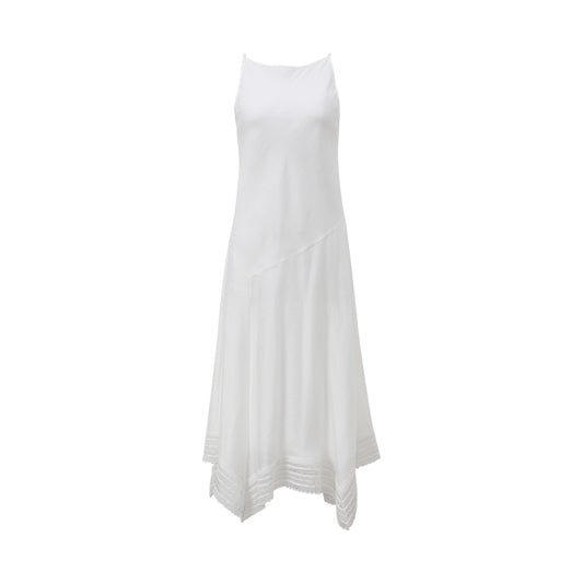 Linen-Blend Midi Dress flat view