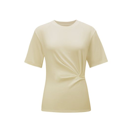 Ribbed Waist Tee flat view