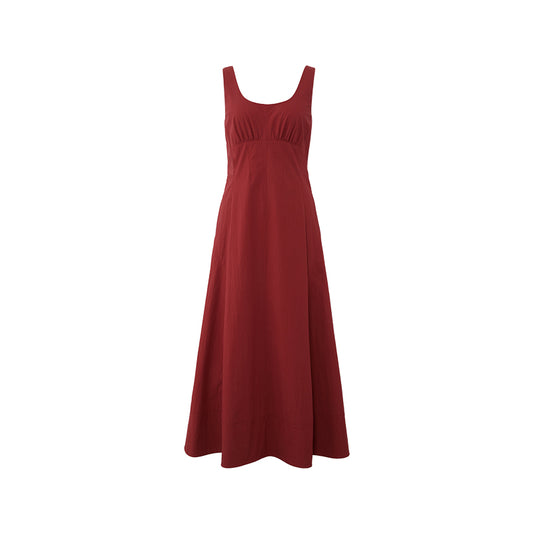 Square-Neck A-Line Dress in Square-Neck A-Line Dress