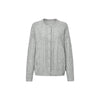 Sequined Mohair Knit Cardigan - Sequin Grey flat lay