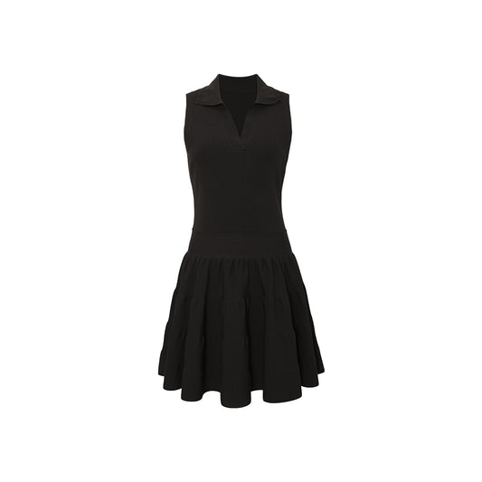 Knit Polo Mini Dress