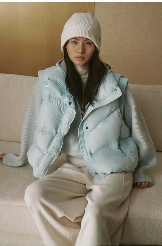 Yue Po Ribbed Wool Beanie - Ivory White