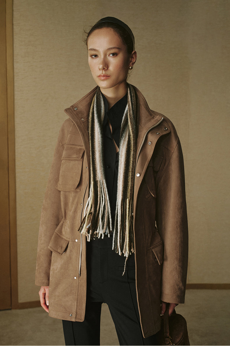 Huan Pei Fine Stripe Wool Scarf - Fine Stripe