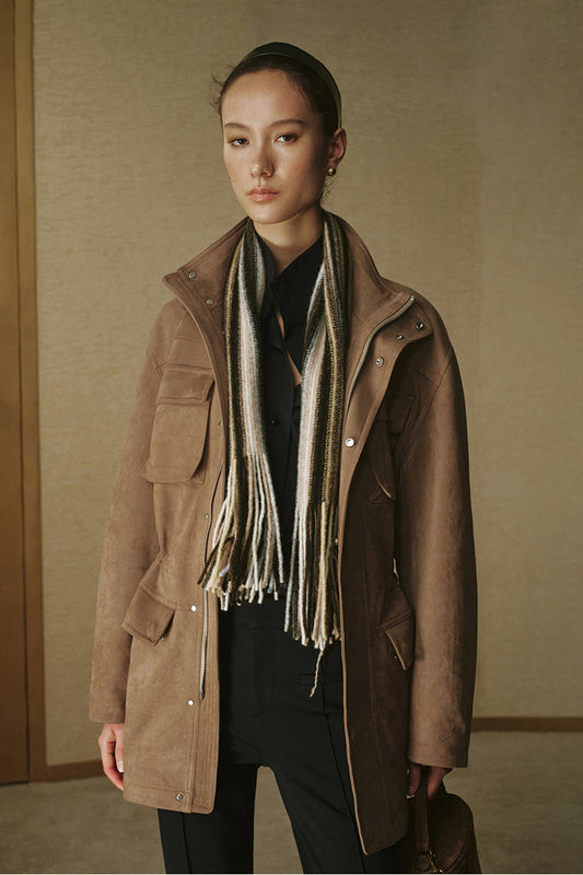 Huan Pei Fine Stripe Wool Scarf - Fine Stripe