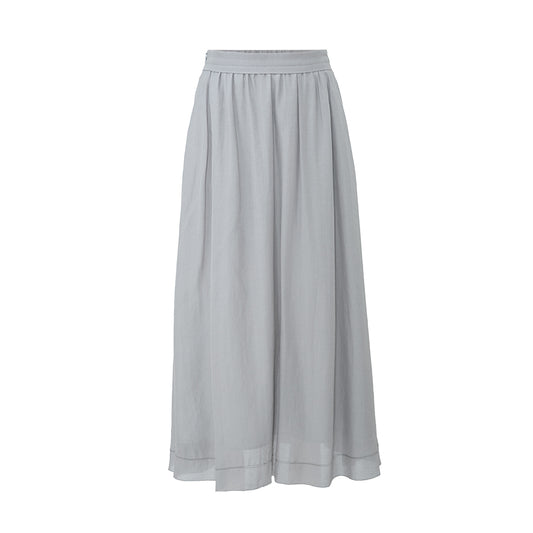 Organza Tencel Linen Skirt Morning Grey
