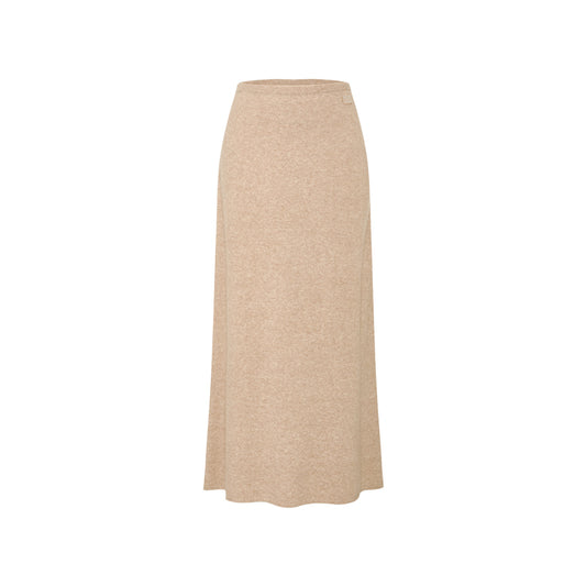 Dongfeng Gentle A-Line Knit Skirt in Beige Camel - collection hover