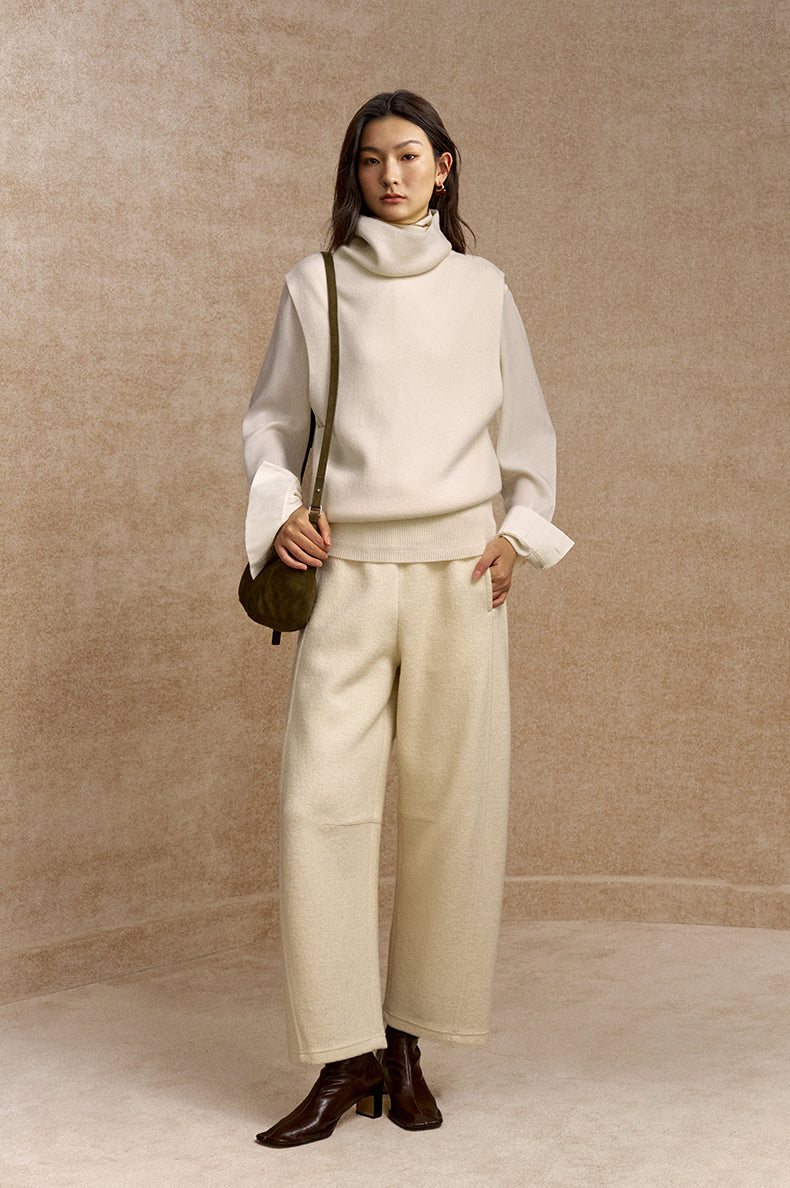Pu Le Tian Draped Wool Vest