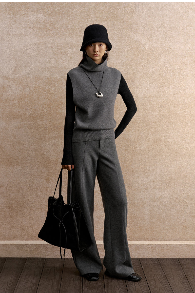 Pu Le Tian Draped Wool Vest