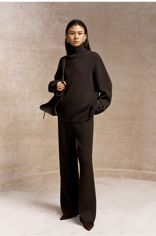 Zi De Relaxed Wool Sweater - Sandalwood Brown